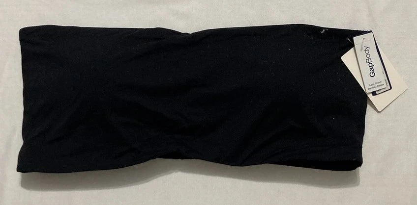 NWD GAP BODY Lightly Lined Bandeau Bralette BLACK XL
