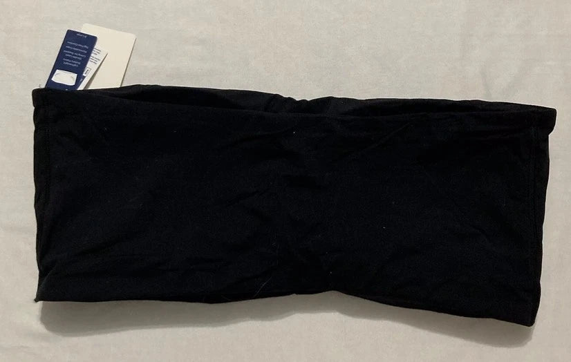 NWD GAP BODY Lightly Lined Bandeau Bralette BLACK XL