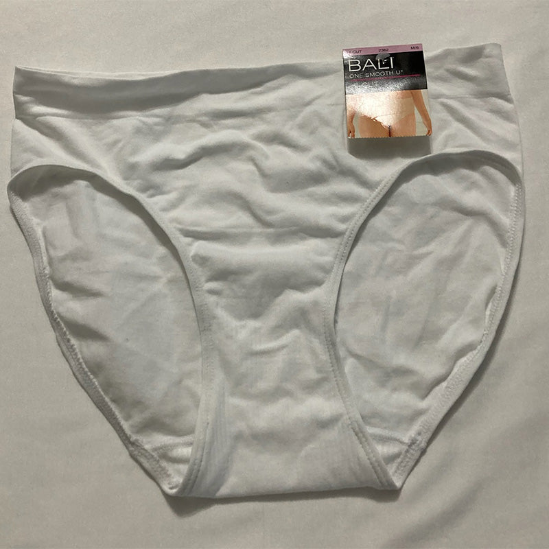 Bali Panties Hi Cut Panties for Everyday Comfort White M