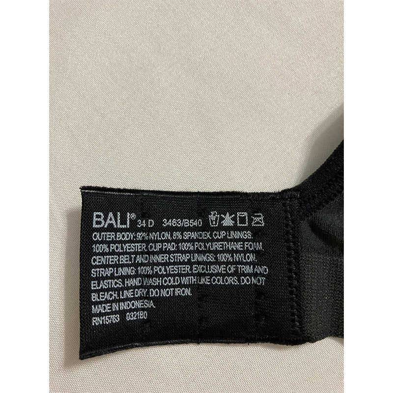 Bali Comfort Revolution Wirefree bras Black 34D