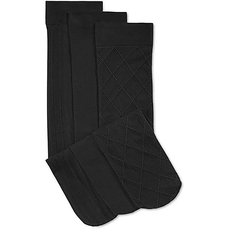Charter Club Basic Trouser Socks 3 Pack Black One Size