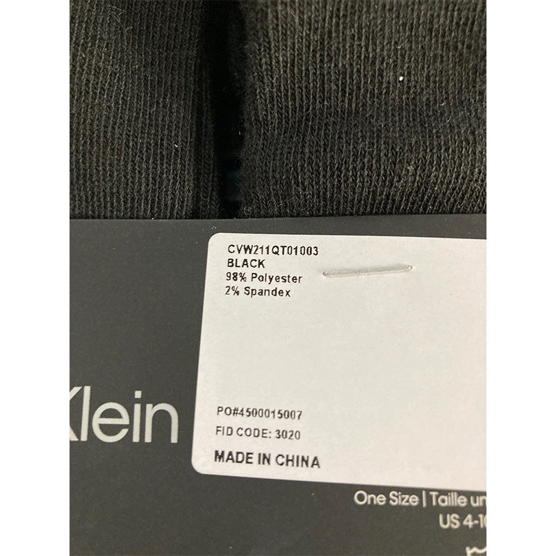 Calvin Klein 6 Pack Crew Socks Black One Size