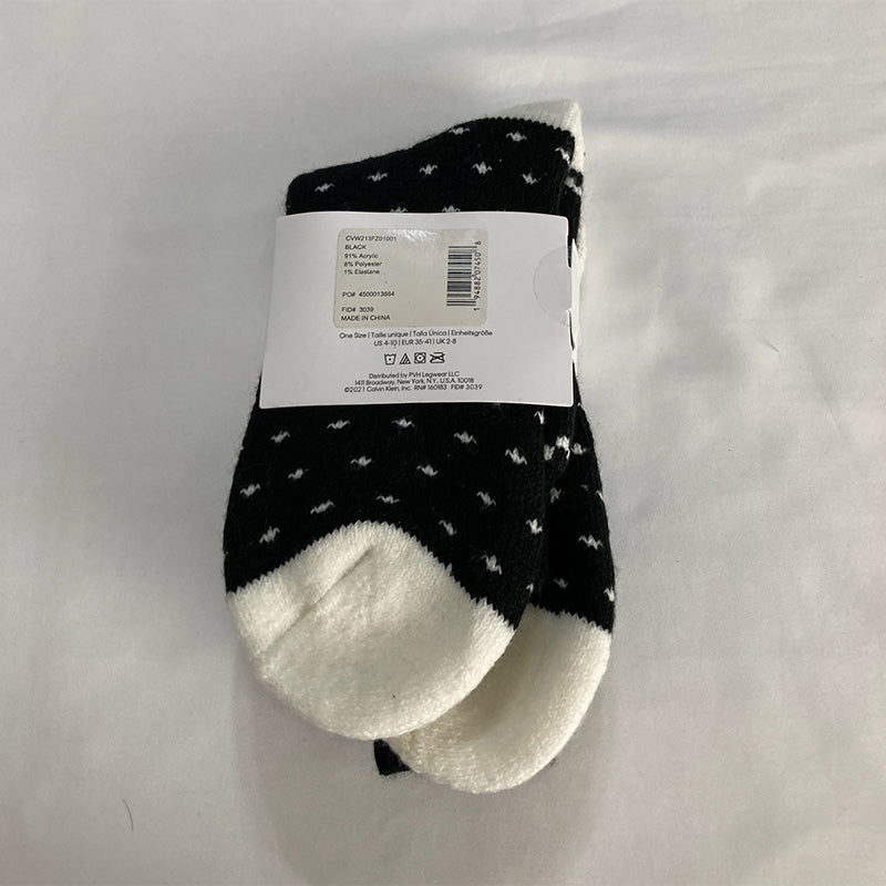 Calvin Klein Soft Crew Socks Black One Size