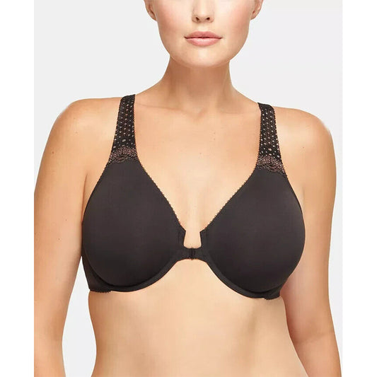 NWD Wacoal Soft Embrace Lace Detail Front-Close Bra Black 32DD