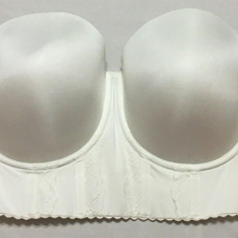 NWD Parfait Elissa Strapless Contour Bustier Bra White 42E