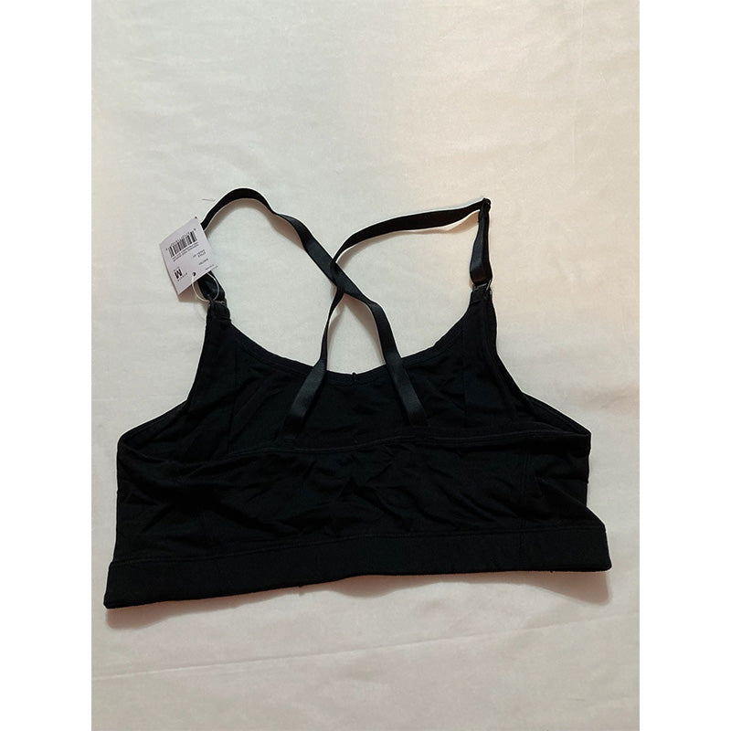 Motherhood Maternity Full-Coverage Clip-Down Nursing Black M