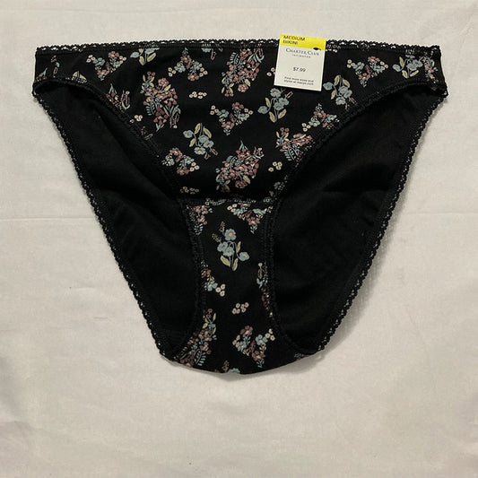 Charter Club Everyday Cotton Bikini Underwear Black M
