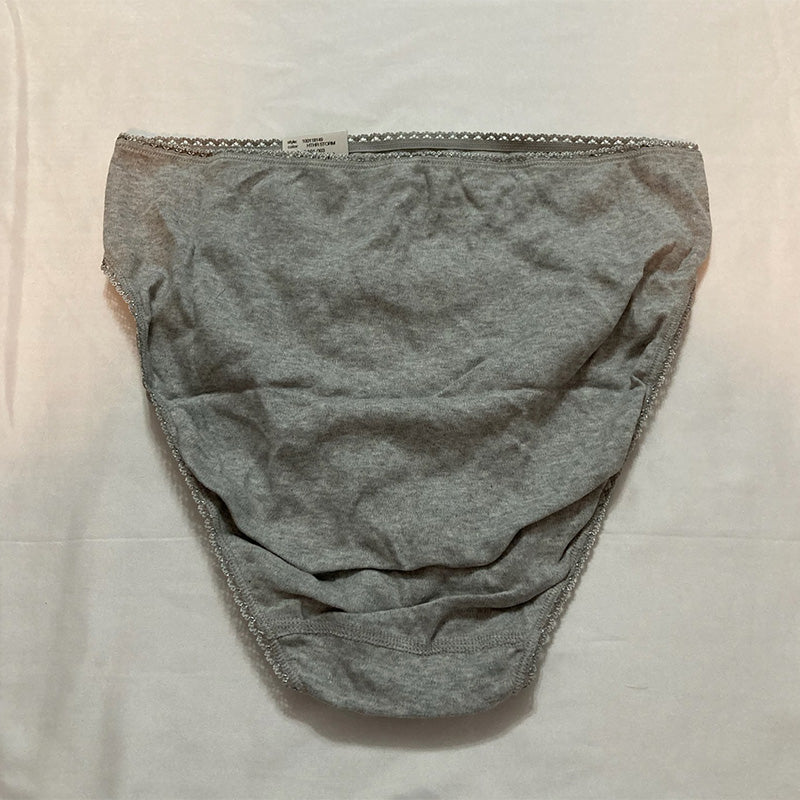 Charter Club Everyday Cotton High-Cut Brief Underwear Grey L