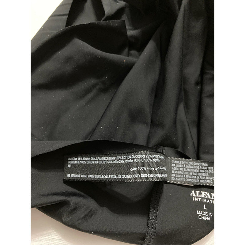 Alfani Laser-Cut Hipster Underwear Black L