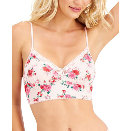 INC Lace-Trim Bralette Pink M