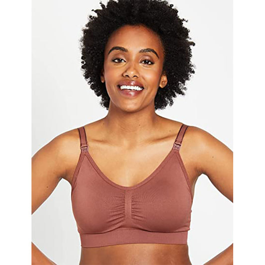 Motherhood Full Busted Seamless Nursing & Maternity Bra Brown L