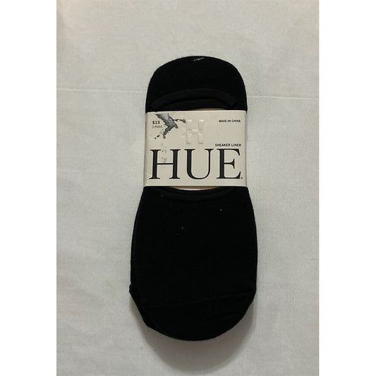 Hue Socks Pairs Ultra Low Cut Sleek Liner Black One Size